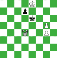 White:  Ke8,  Qd4,  Pg4,  Pg5 (4) Black:   Ke6, Pd7  (2)